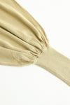 SWAYING/KNIT bat sleeves back slit dress SW24SS2L22 Turmeric PS70